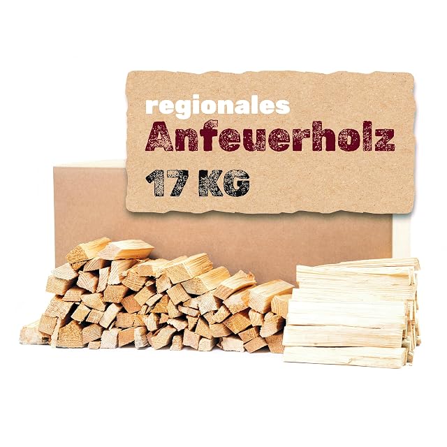 Gespaltene entrindete Kiefernstäbe von 18 Zentimetern Länge in plastikfreier Verpackung