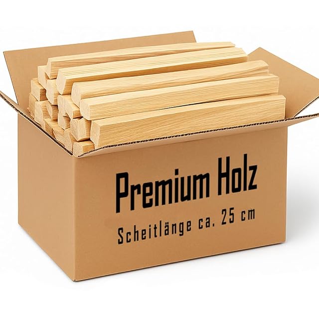 Getrocknete Kiefern- und Fichtenstäbe von etwa 25 cm Länge und ein bis drei Zentimetern Stärke